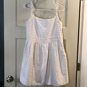 GAP white tie-strap dress
